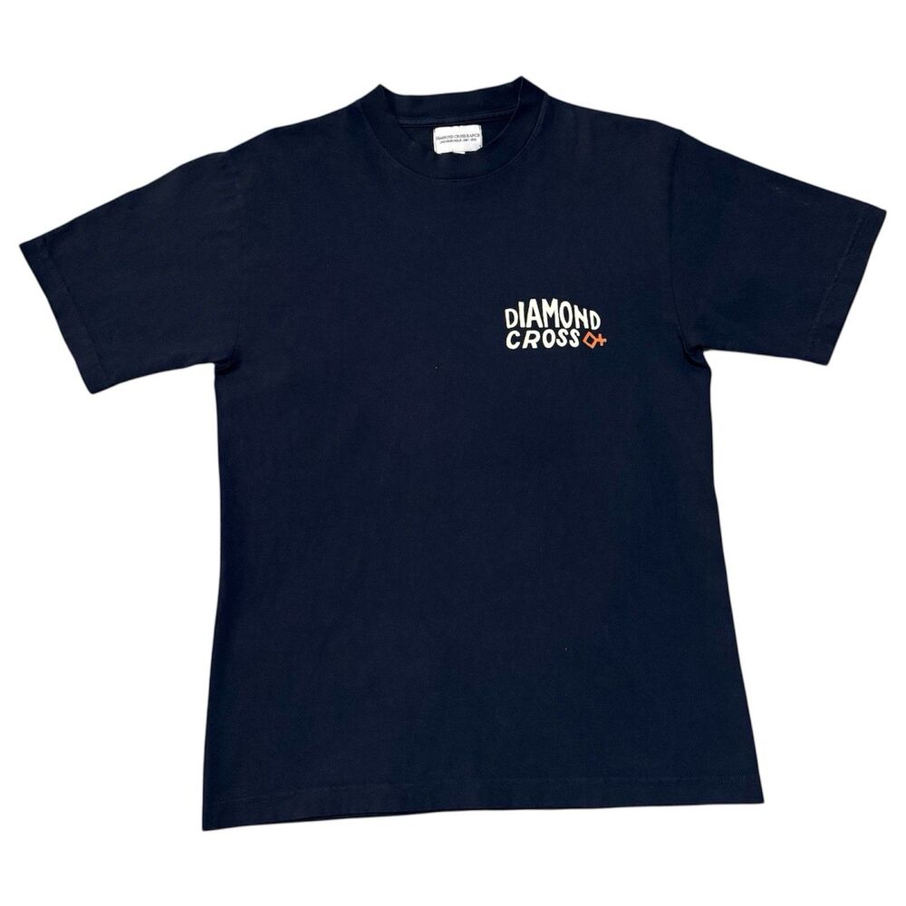 Diamond Cross Ranch Navy T Shirt Men's Size Small Jackson Hole Wyoming Cowboy - Picture 2 of 5